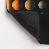 Hoe Trappist-1's zeven planeten eruit zouden kunne Muismat (Hoek)