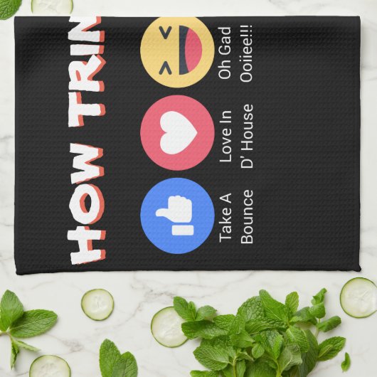 Hoe Trinis reageert Theedoek (Gevouwen)