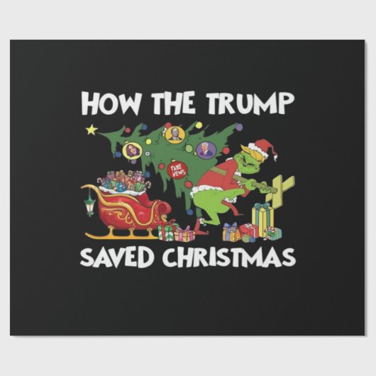 Hoe Trump de kerstdagen heeft gered Cadeaupapier (Vlak)