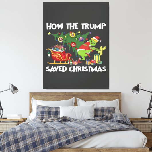 Hoe Trump de kerstdagen heeft gered Canvas Afdruk (Insitu (Slaapkamer))