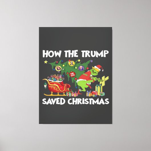 Hoe Trump de kerstdagen heeft gered Canvas Afdruk (Voorkant)