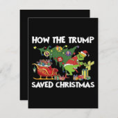 Hoe Trump de kerstdagen heeft gered Informatiekaartje (Voorkant / Achterkant)
