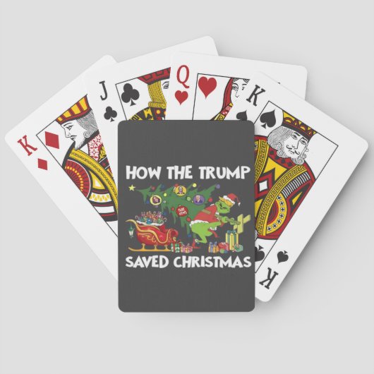 Hoe Trump de kerstdagen heeft gered Pokerkaarten (Achterkant)