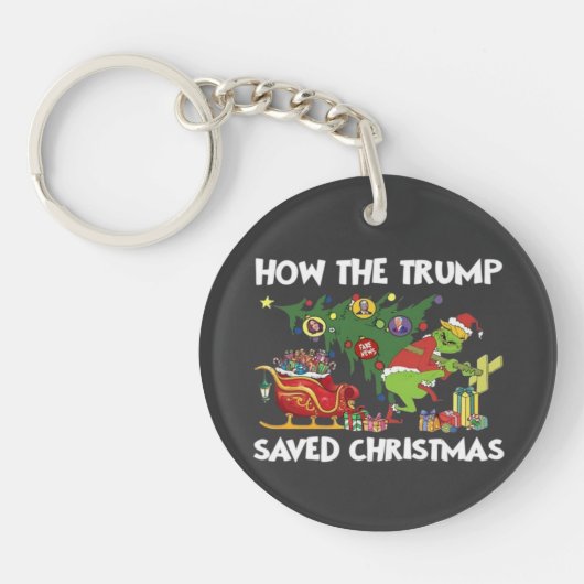 Hoe Trump de kerstdagen heeft gered Sleutelhanger (Voorkant)