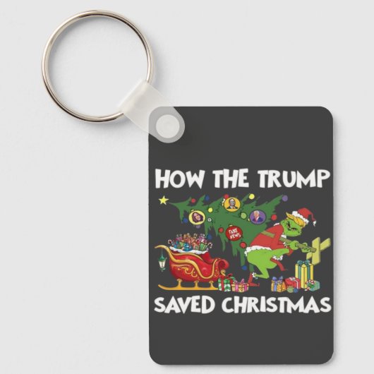 Hoe Trump de kerstdagen heeft gered Sleutelhanger (Voorkant)