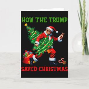 Hoe Trump Kerstmis redde Funny Trump Kerstmis Kaart