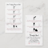 Hoe u de marmer met de Nails op de ingedrukt houdt Visitekaartje (Voorkant / Achterkant)