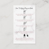 Hoe u de marmer met de Nails op de ingedrukt houdt Visitekaartje (Voorkant)