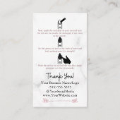 Hoe u de marmer met de Nails op de ingedrukt houdt Visitekaartje (Achterkant)