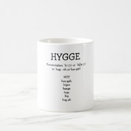 Hoe uit te spreken SAY HYGGE Funny Custom Mok