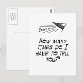 Hoe vaak? briefkaart (Voorkant / Achterkant)