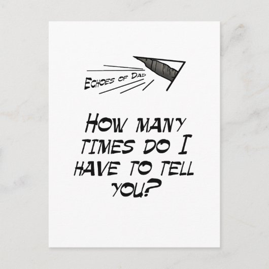 Hoe vaak? briefkaart (Voorkant)