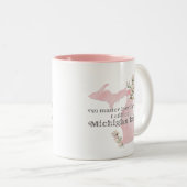 Hoe ver ik ga noem ik nog steeds Michigan Home Tweekleurige Koffiemok (Voorkant rechts)