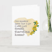 Hoe ver ik ga noem ik nog steeds South Carolina Kaart (Voorkant)