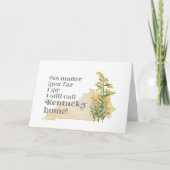 Hoe ver ik nog ga noem ik Kentucky Home Kaart (Voorkant)