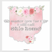 Hoe ver ik nog ga noem ik Ohio thuis Sticker (Vel)