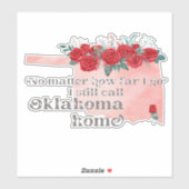 Hoe ver ik nog ga noem ik Oklahoma thuis Sticker (Vel)
