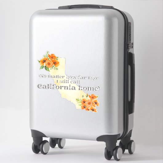 Hoe ver ik nog steeds Californië noem Sticker (Koffer)