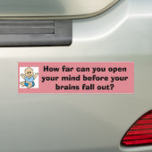 Hoe ver kun je je geest-bumpersticker openen? bumpersticker (Op auto)