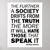 Hoe verder een samenleving afdrijft van de waarhei poster (Voorkant)