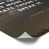 Hoe verder een samenleving afdrijft van de waarhei poster (Hoek)