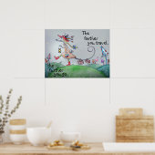 Hoe verder je reist, hoe verder je gaat poster (Keuken)