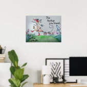 Hoe verder je reist, hoe verder je gaat poster (Thuiskantoor)