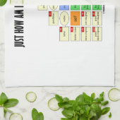 Hoe verwant ben ik met jou? (genealogie) theedoek (Gevouwen)