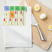 Hoe verwant ben ik met jou? (genealogie) theedoek (Quarter Fold)