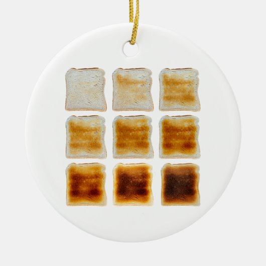 Hoe vind je je toast klaar? keramisch ornament (Voorkant)