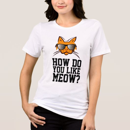 HOE VIND JE MOOW? Funny Ginger Cat T-Shirts (Voorkant)