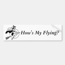 Hoe Vlieg Ik? Heks Bumpersticker