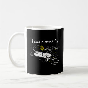 Hoe vliegtuigen vliegen Grappige Aerospace Enginee Koffiemok
