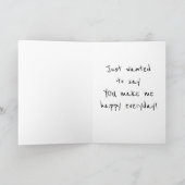 HOE VOEL IK ME ELKE DAG OMDAT JIJ "HAPPY" IS? KAART (Binnen)