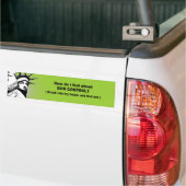 Hoe voel ik me over pistool controle? bumpersticker (Op Truck)
