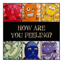 Hoe voel je je? Emotional Robot Poster