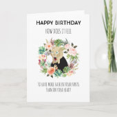 Hoe voelt het grappig voor de geboorte? feestdagen kaart (Voorkant)