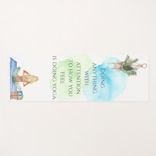 Hoe voelt u Waterverf Yoga Mat (Voorkant (horizontaal))