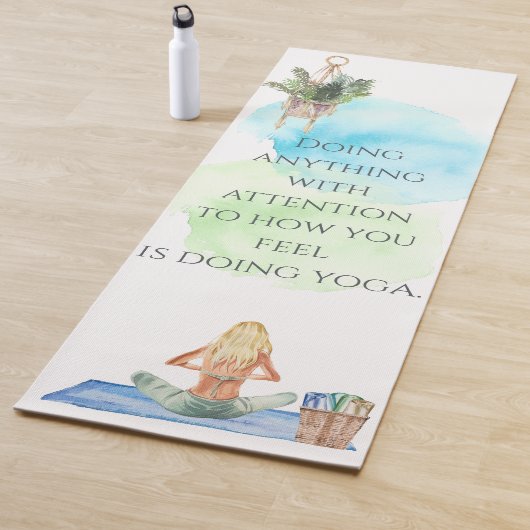 Hoe voelt u Waterverf Yoga Mat (In situ)