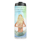 Hoe voelt u Waterverf Yoga Travel Mug Thermosbeker (Voorkant)