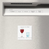 Hoe vol is jouw glas? magneet (Insitu (Vaatwasser))