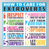 Hoe voor extraverts te zorgen poster (Voorkant)