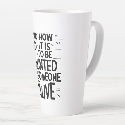 Hoe vreemd latte mok (Rechterhoek)