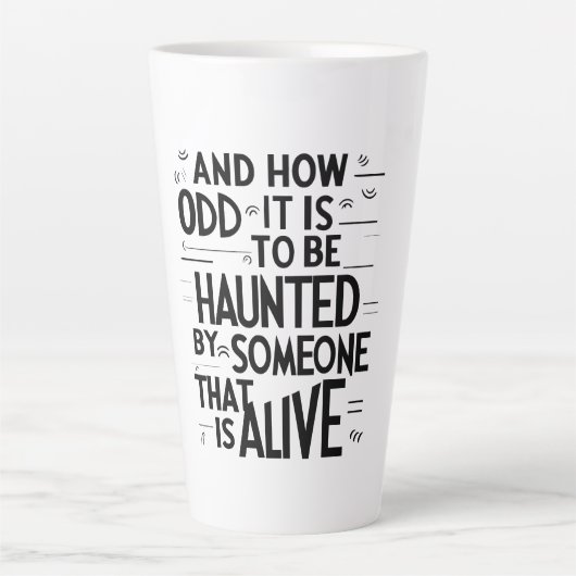 Hoe vreemd latte mok (Voorkant)