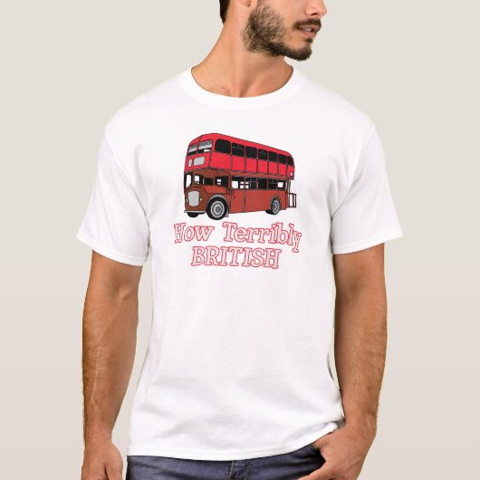 Hoe vreselijk Brits busje T-shirt (Voorkant)