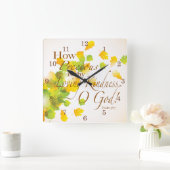 Hoe waardevol is je liefdevolle gevoel? vierkante klok (Huis)