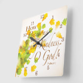 Hoe waardevol is je liefdevolle gevoel? vierkante klok (Hoek)