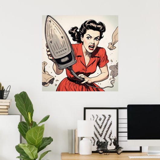 Hoe was je dag 1950 Romance Comic Poster (Thuiskantoor)