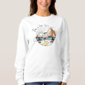 Hoe we Camp Life Happy Camper Sweatshirt (Voorkant)