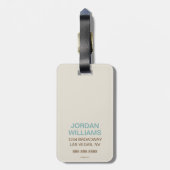 Hoe we rollen bagagelabel (Achterkant verticaal)